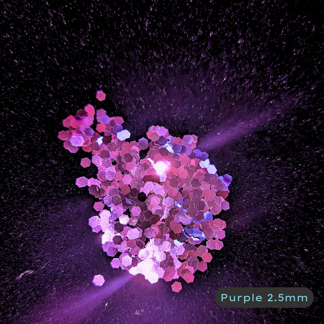 Purple 2.5mm Biodegradable Glitter