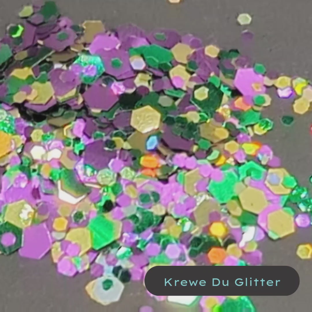 Krewe Du Glitter Mardi Gras Biodegradable Eco Glitter Star Sprinkles