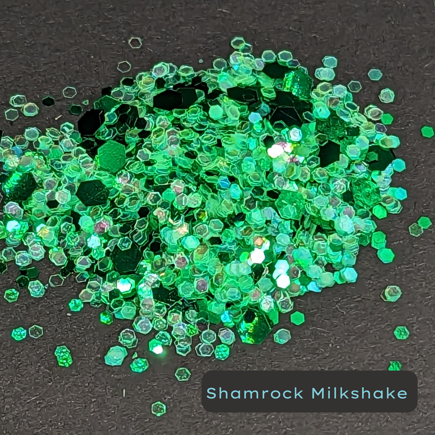 Shamrock Milkshake Green Metallic and Iridescent Eco Glitter