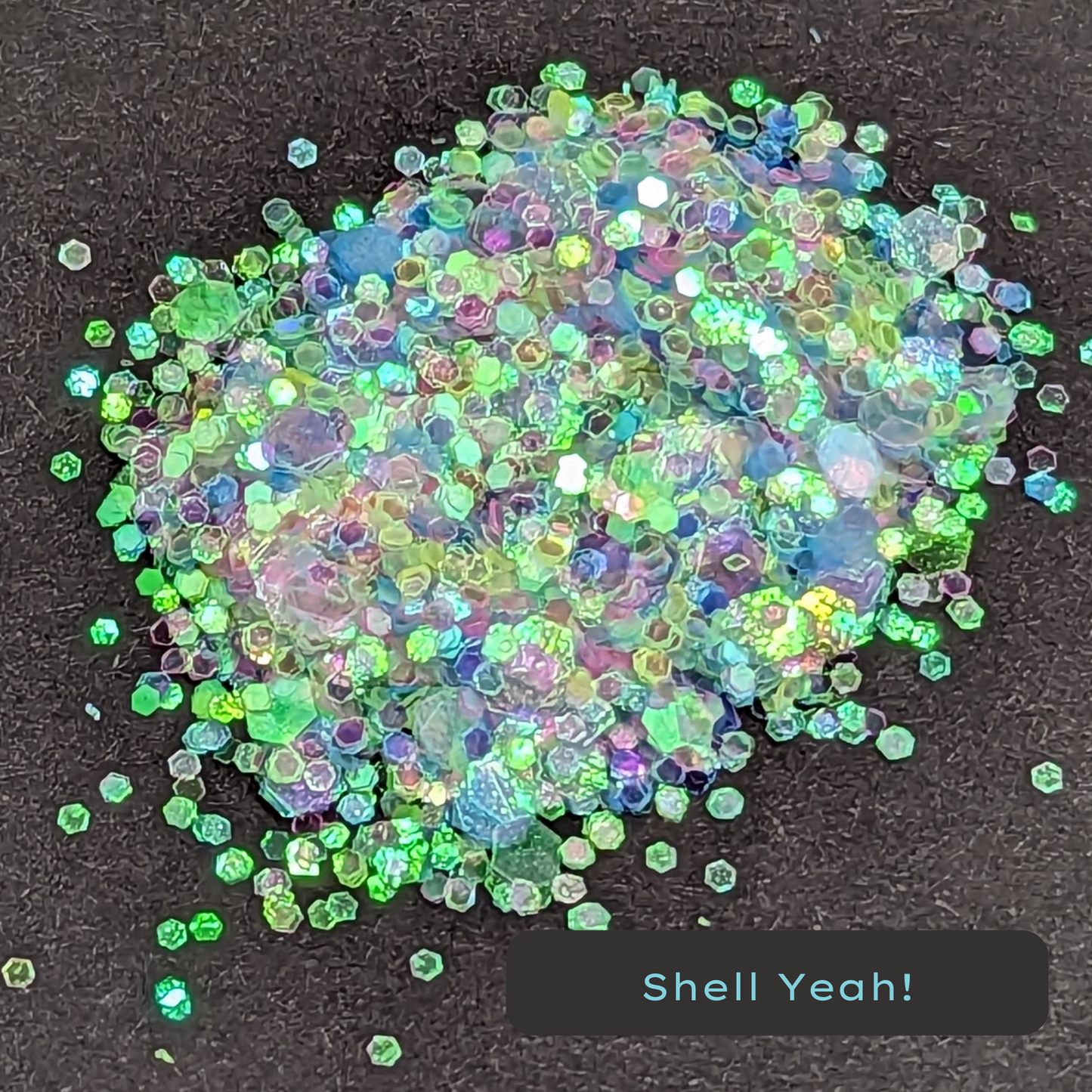 Shell Yeah! Multi Color Pastel Iridescent Eco Glitter
