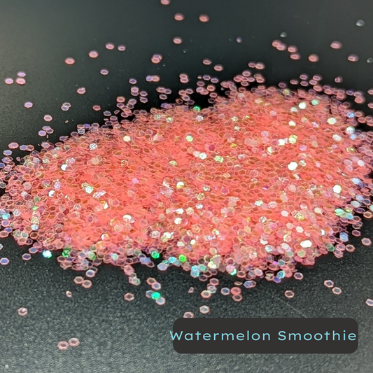 Watermelon Smoothie Pink Iridescent Eco Glitter