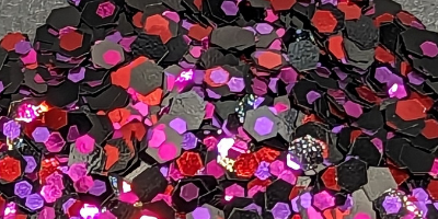 black biodegradable eco glitter 