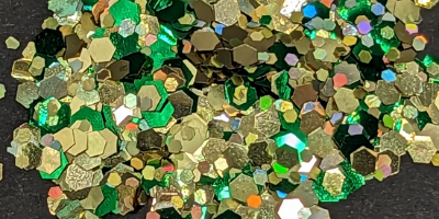gold and yellow eco biodegradable glitter