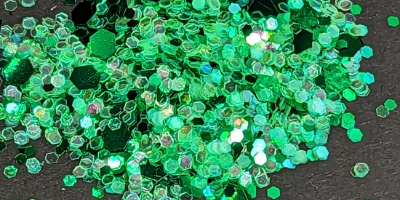 green biodegradable glitter