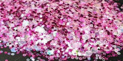 pink biodegradable eco glitter