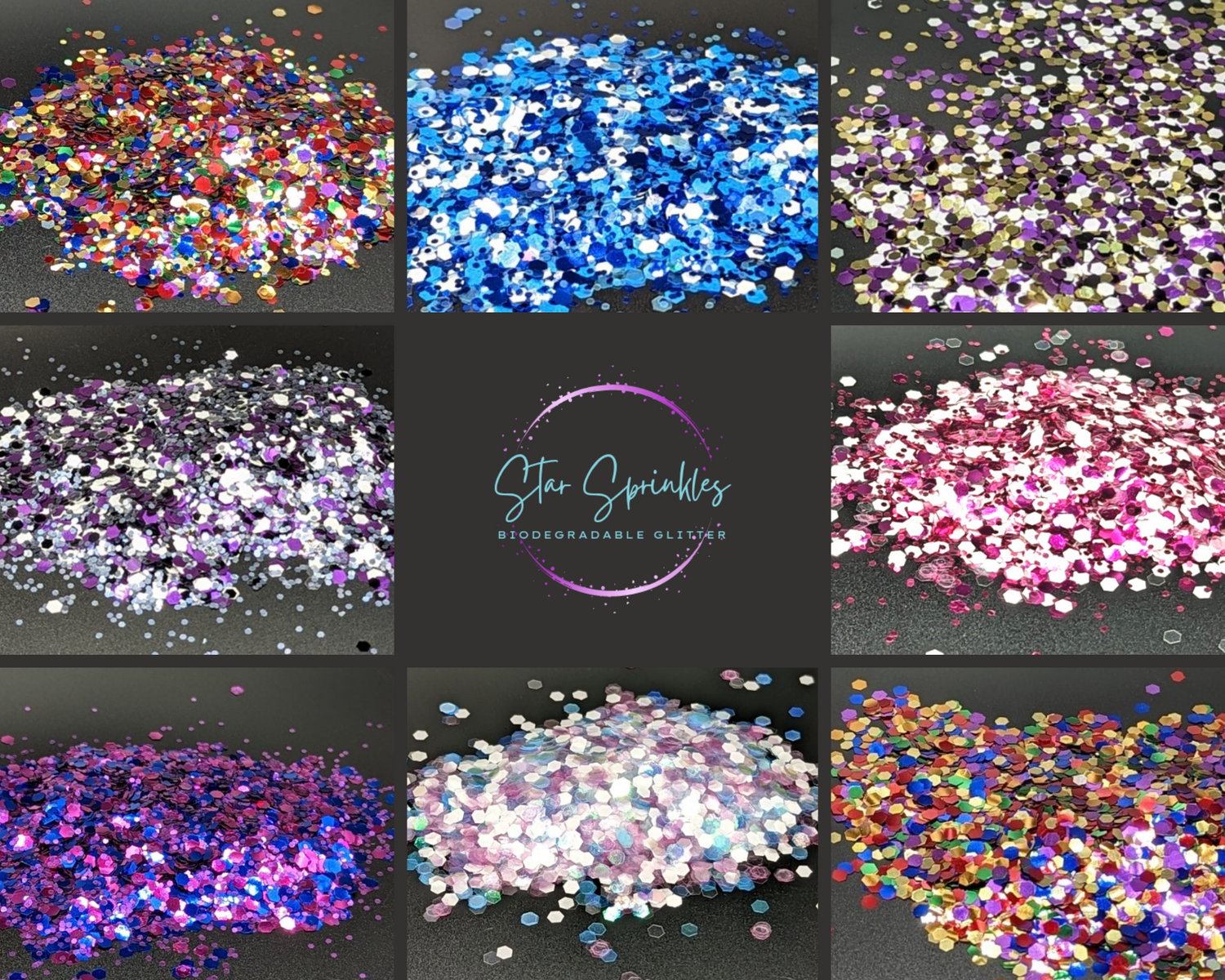 pride flag eco glitter in pride flag colors