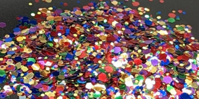 rainbow biodegrable plant-based glitter