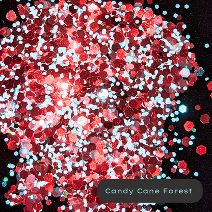 Candy Cane Forest- Biodegradable Glitter