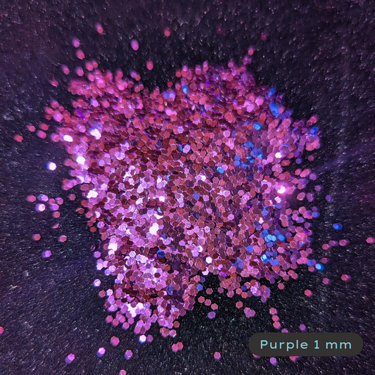 Purple Metallic Fine Biodegradable Glitter 1 mm