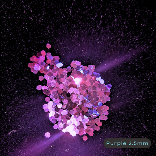 Purple 2.5mm Biodegradable Glitter