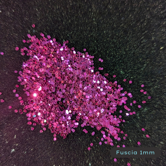 Fuchsia 1mm Biodegradable Glitter