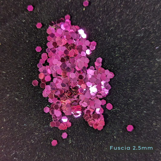 Fuchsia 2.5mm Biodegradable Glitter