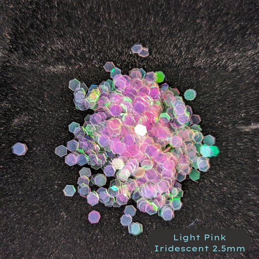 Light Pink Iridescent 2.5mm Biodegradable Glitter