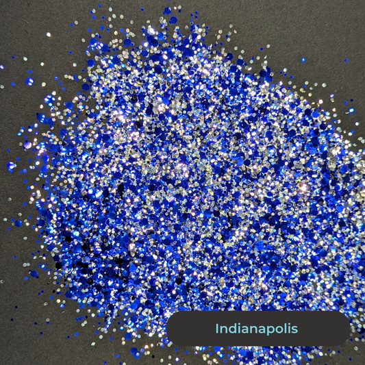 Biodegradable Glitter - Indianapolis - Blue Silver
