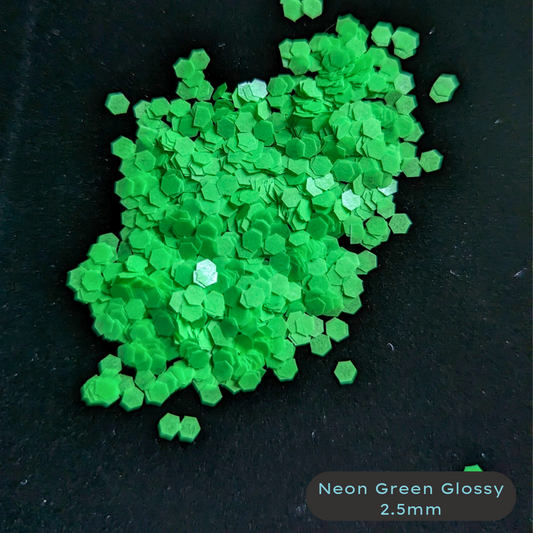 Neon Green Chunky Biodegradable Glitter Blacklight 2.0 mm