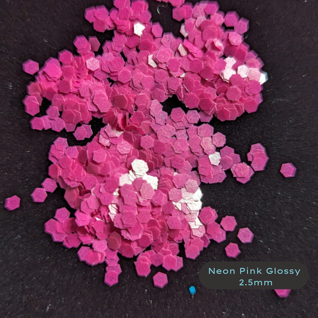 Neon Pink Chunky Biodegradable Glitter Blacklight 2.0 mm