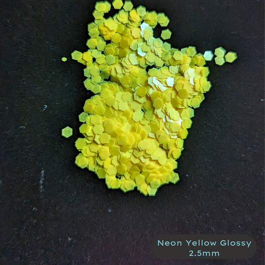 Neon Yellow Chunky Biodegradable Glitter Blacklight 2.0 mm