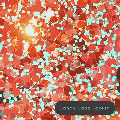 Candy Cane Forest- Biodegradable Glitter