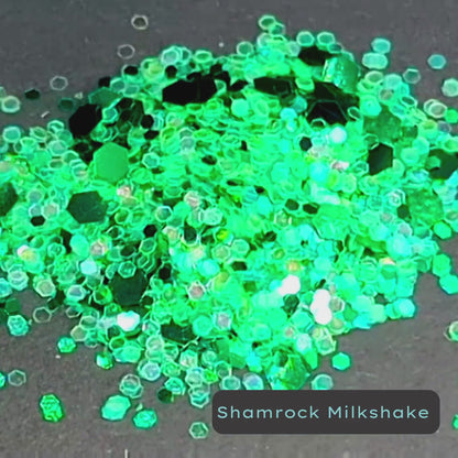 Shamrock Milkshake Green Metallic and Iridescent Eco Glitter