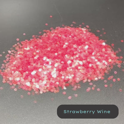 Strawberry Wine Red Biodegradable Eco Glitter