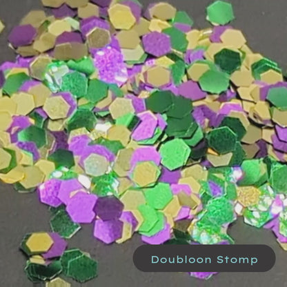 Doubloon Stomp Mardi Gras Biodegradable Eco Glitter