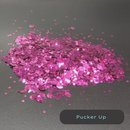 Pucker Up Pink Biodegradable Eco Glitter