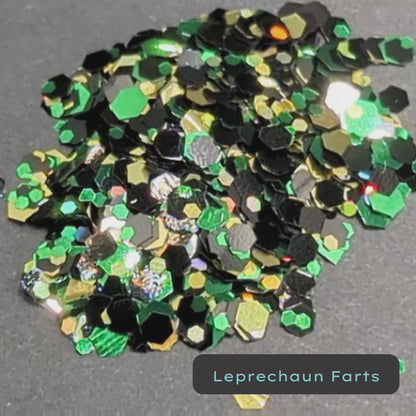 Leprechaun Farts black Biodegradable Eco Glitter