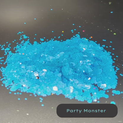 Party Monster neon blue BlackLight Biodegradable Eco Glitter