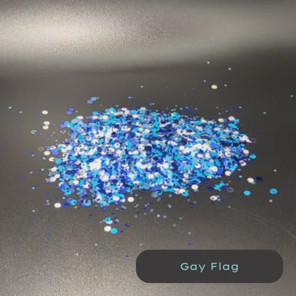 Gay Pride Flag Eco Glitter