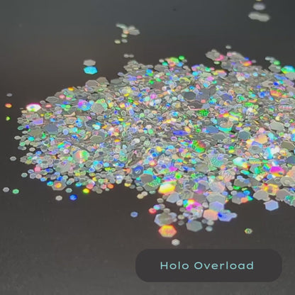 Holo Overload Silver Holographic Mix Eco Glitter