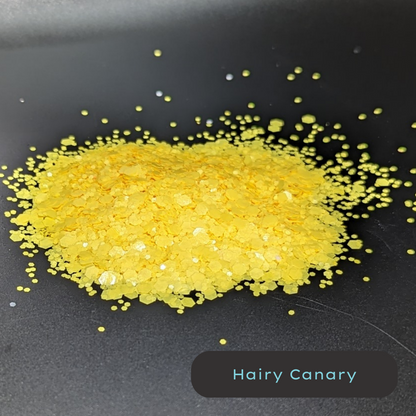 Hairy Canary Yellow BlackLight Biodegradable Eco Glitter