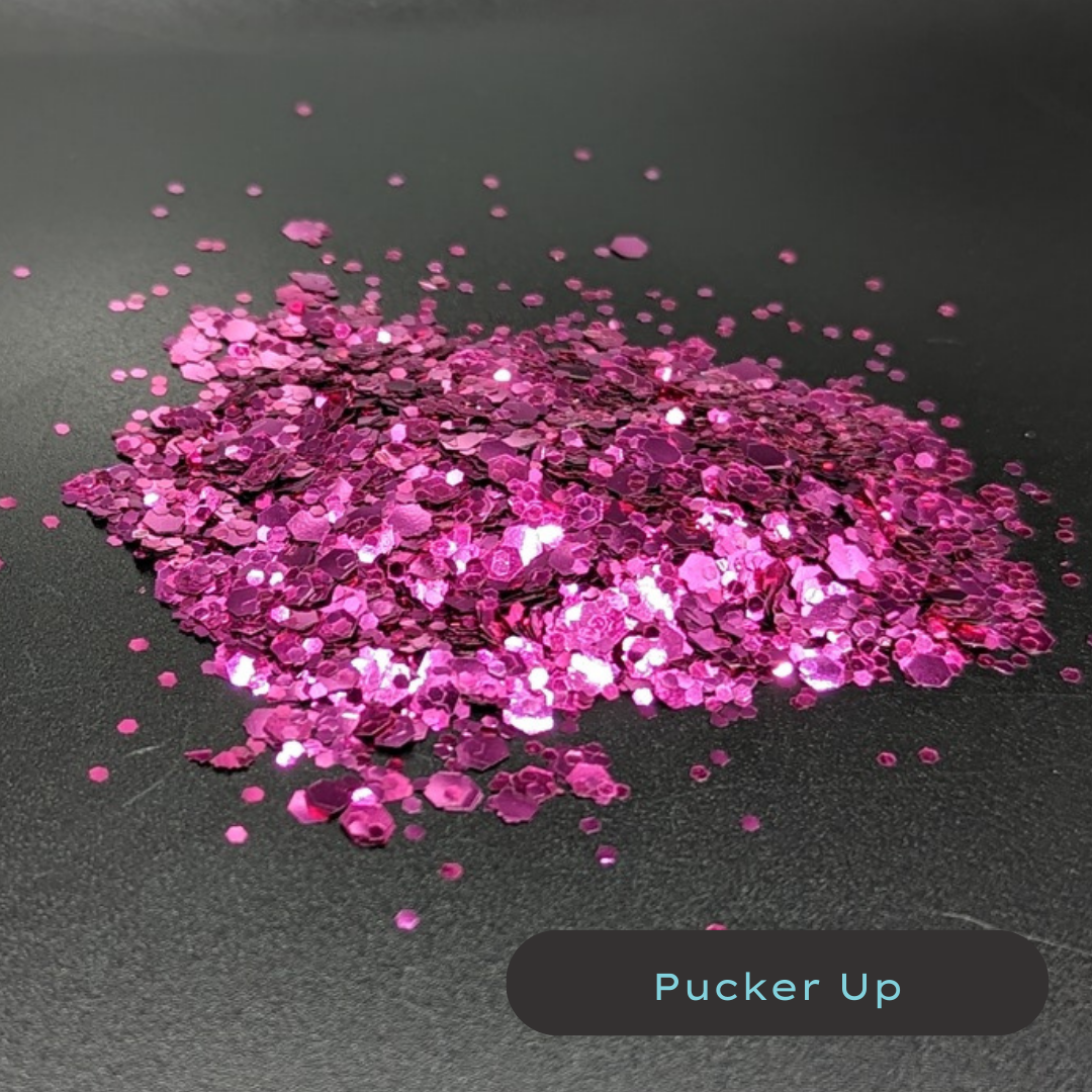 Pucker Up Pink Biodegradable Eco Glitter