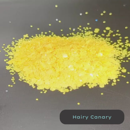 Hairy Canary Yellow BlackLight Biodegradable Eco Glitter