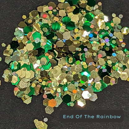 gold and green St. Patrick's Day biodegradable glitter