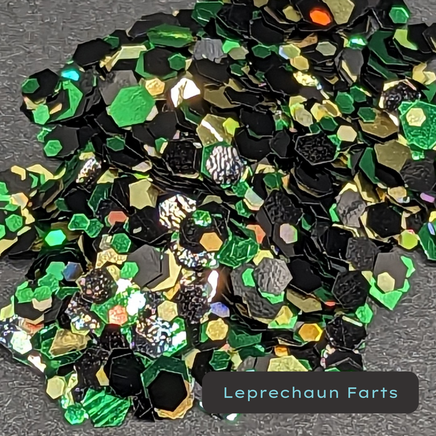 Leprechaun Farts black Biodegradable Eco Glitter