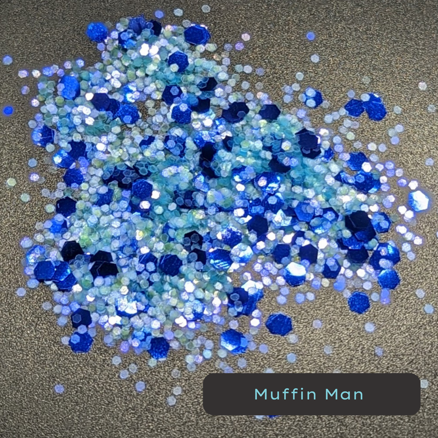 Muffin Man Blue Iridescent Eco Glitter