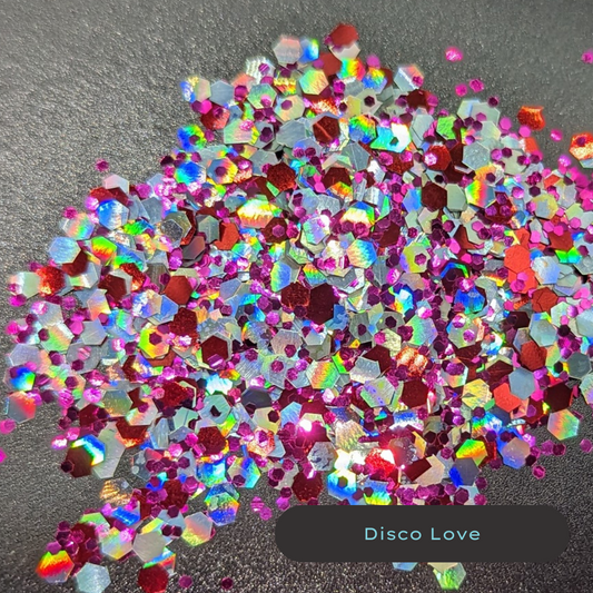 pink metallic. biodegradable glitter red metallic plant-based glitter holographic silver biodegradable glitter