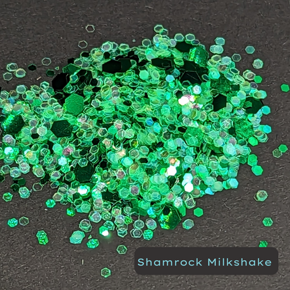 Shamrock Milkshake Green Metallic and Iridescent Eco Glitter