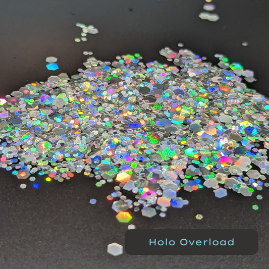 Holo Overload Silver Holographic Mix Eco Glitter