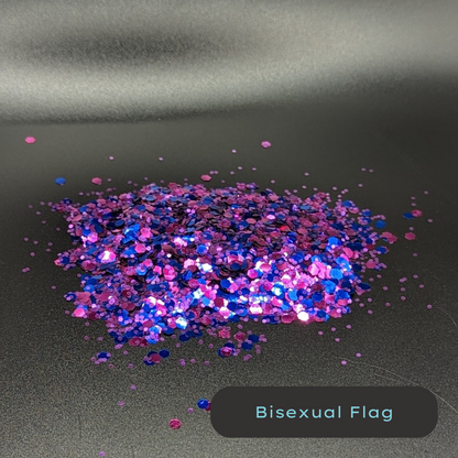 Bisexual Pride Flag - Biodegradable Glitter