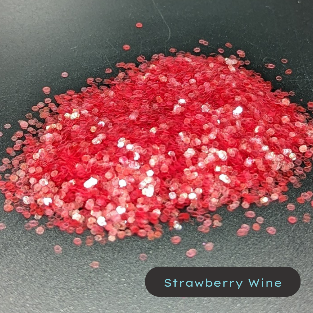 Strawberry Wine Red Biodegradable Eco Glitter