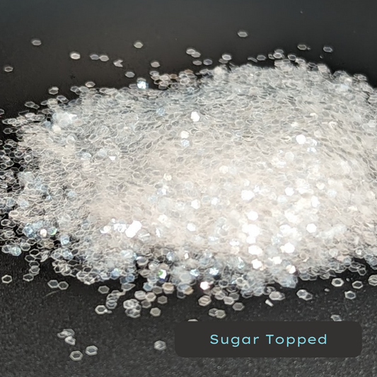 Sugar Topped Clear Biodegradable Eco Glitter